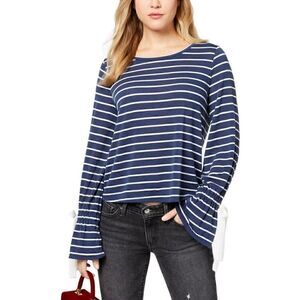 Maison Jules NEW Blue/White Striped Blouse Top M‎